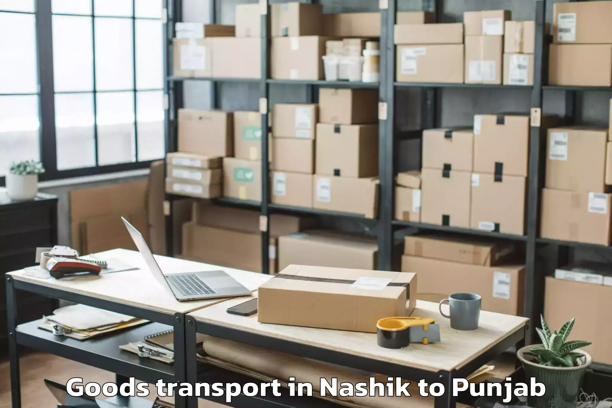 Affordable Nashik to Pathankot Airport Ixp Goods Transport